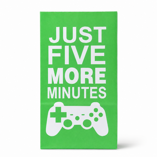 Game Themed Kraft Paper Party Gift Bag