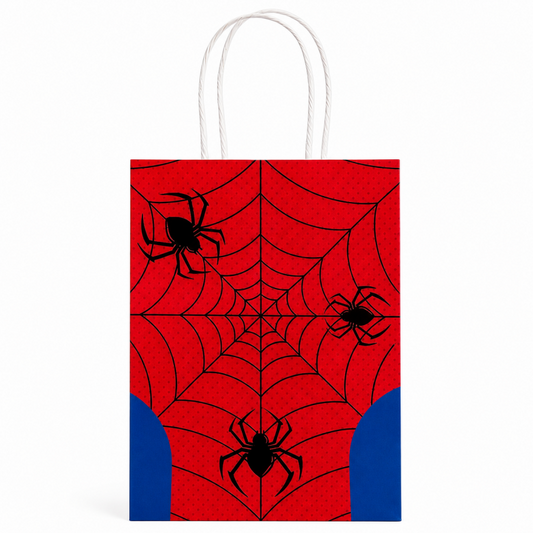 Halloween Spider Web Kraft Paper Gift Tote Bag