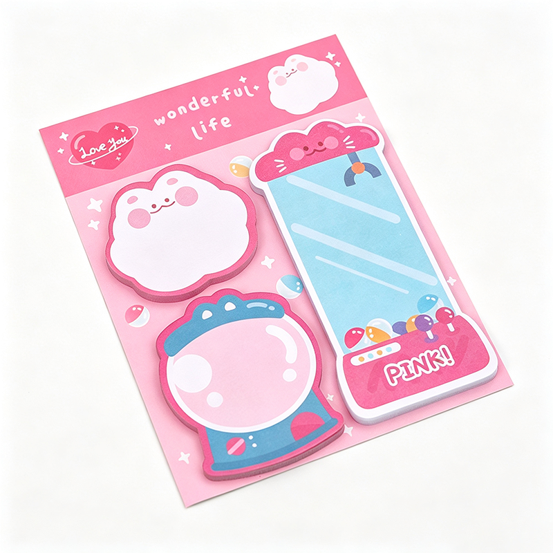 Cute Character Sticky Notes Set
