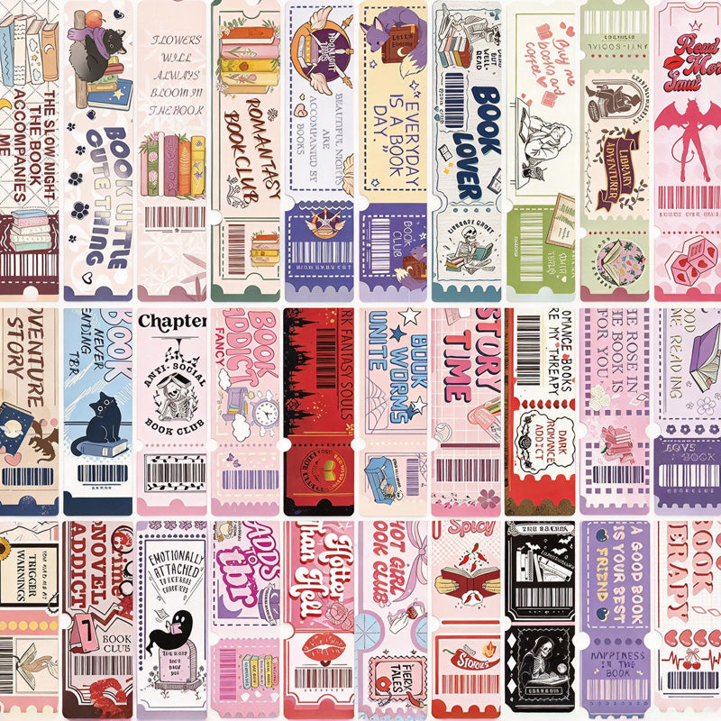 Book Lovers Club Ticket Bookmarks