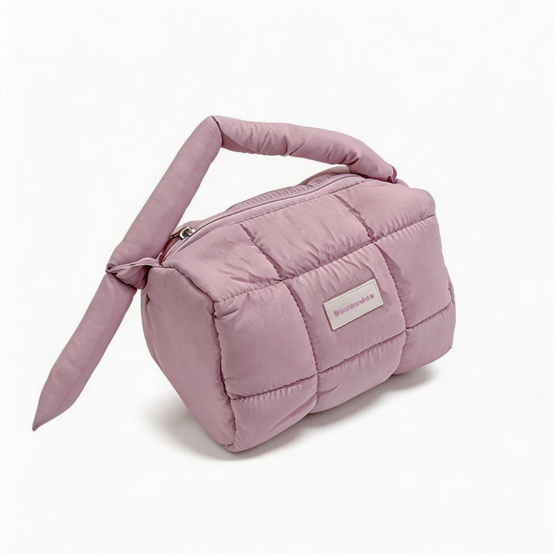 Quilted Travel Cosmetic Bag