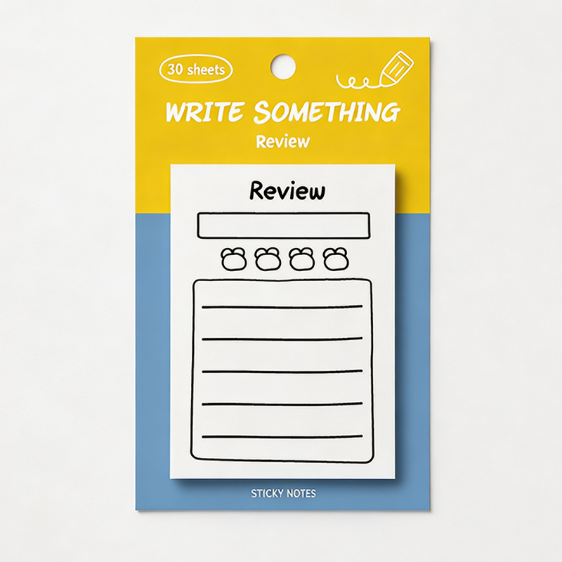 Schedule Tracker Sticky Notes Set