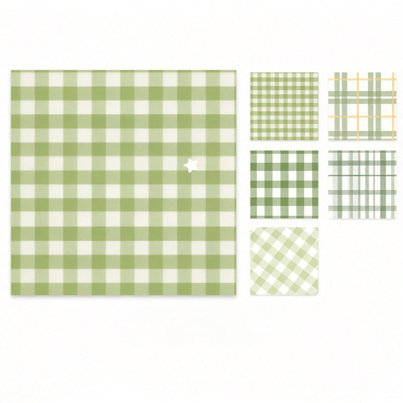 Plaid Grid Memo Pad