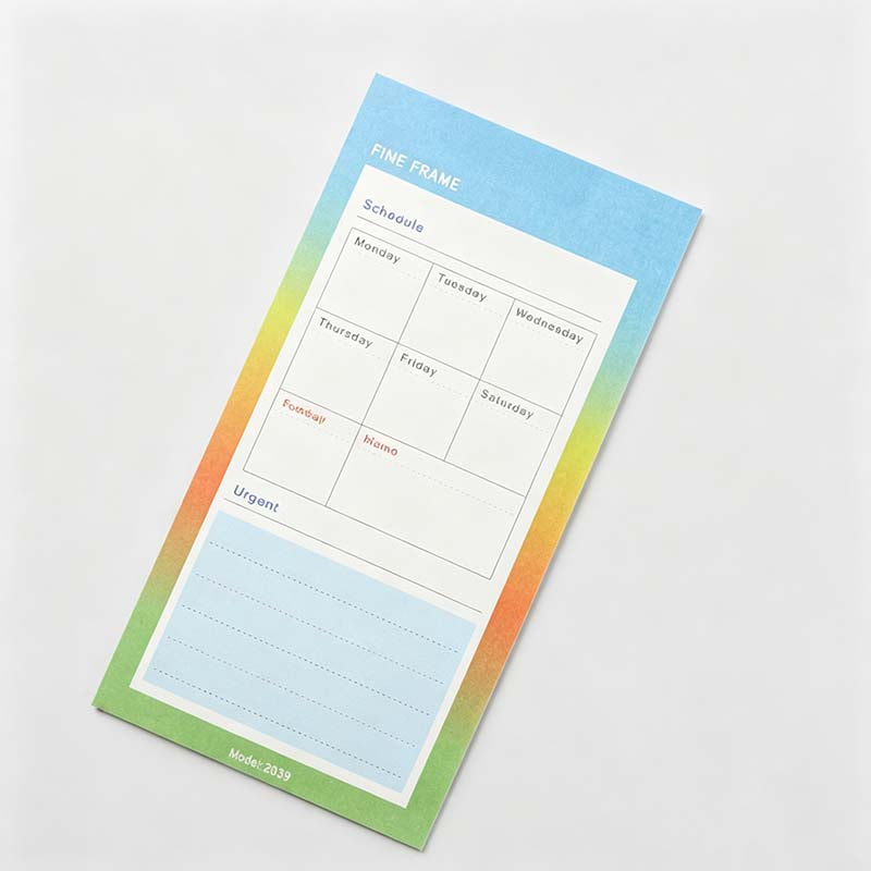 8 Color Frame Planning Memo Pad