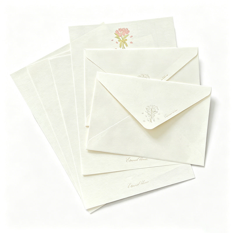 Foil Floral Animal Envelope Set
