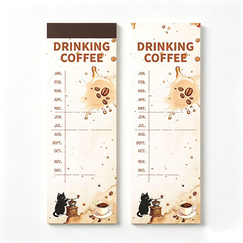 Coffee Tasting Cat Memo Pad