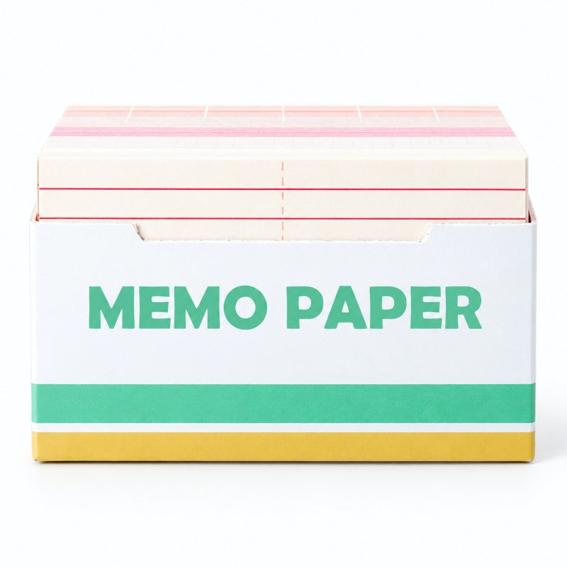 Pastel Memo Index Cards in a Dispenser Box