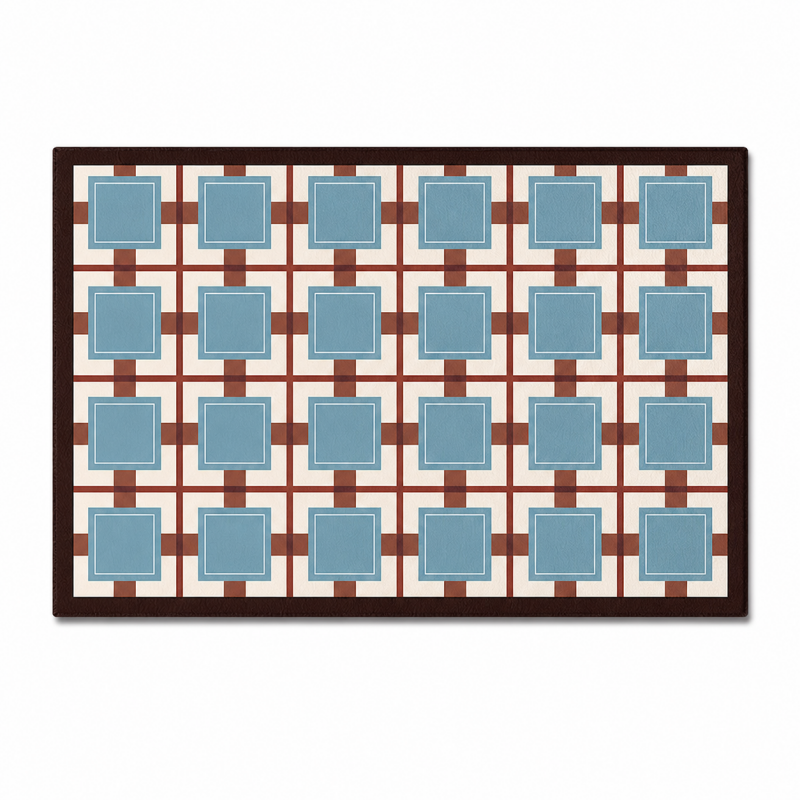 Vintage Stripe Leather Placemat