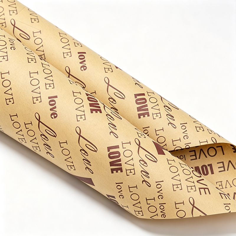 5 Newspaper Kraft Floral Wrap