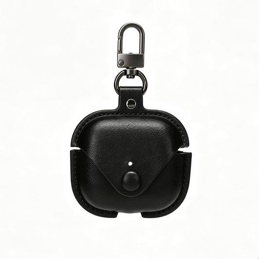 Leather Earbud Case With Carabiner
