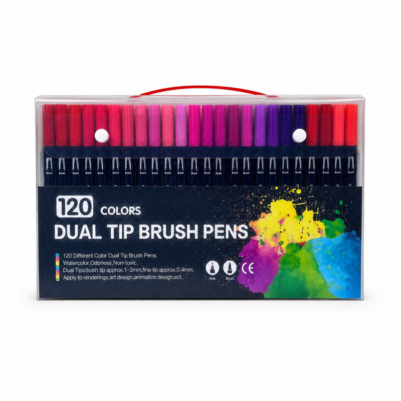 Dual Tip Brush Marker Set