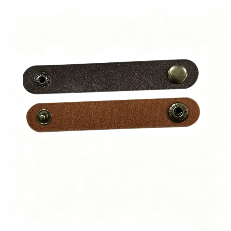 100 Snap Button Leather Cable Tie