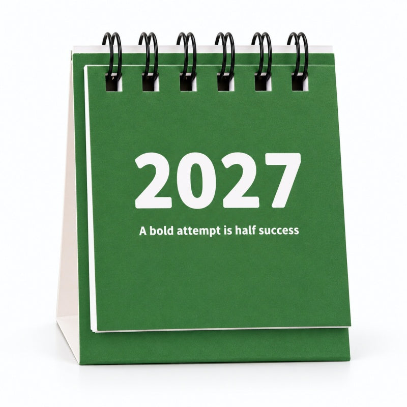 Minimalist Stand-Up Desk Calendar