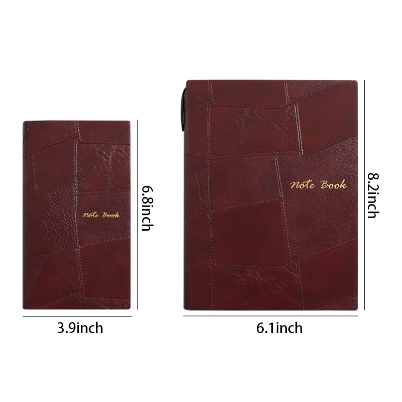 Vintage Patchwork PU Notebook