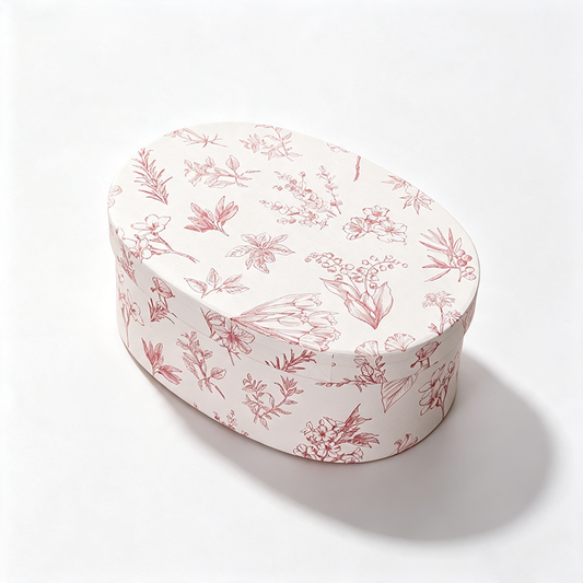 Round Floral Gift Box Set