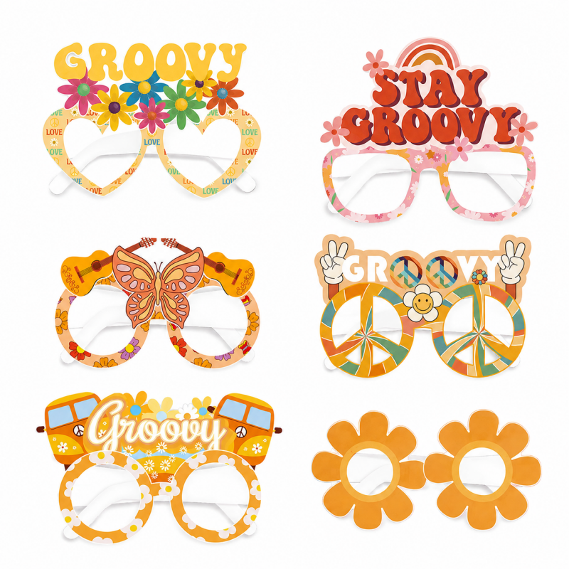 10 Happy Birthday Photo Prop Glasses Set