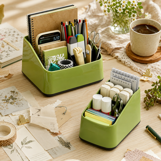 Multi-Compartment Desktop Storage Box