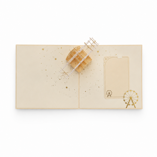 Golden Ferris Wheel Pop Up Card