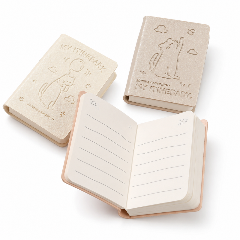 Cute Cartoon Pocket Itinerary Journal