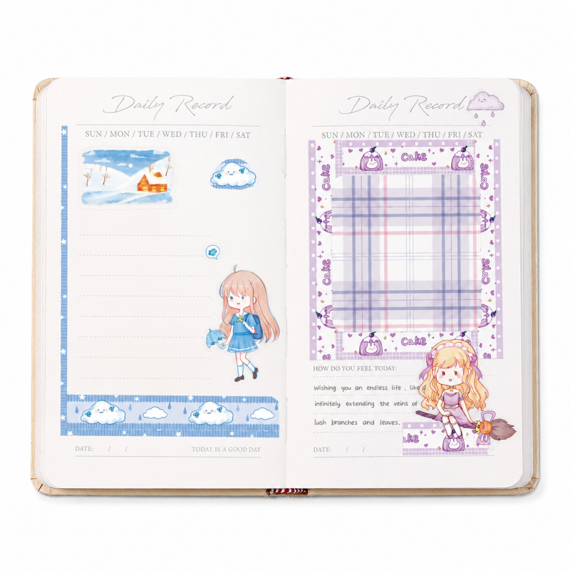 Cake And Animal Decorative Sticker Tape