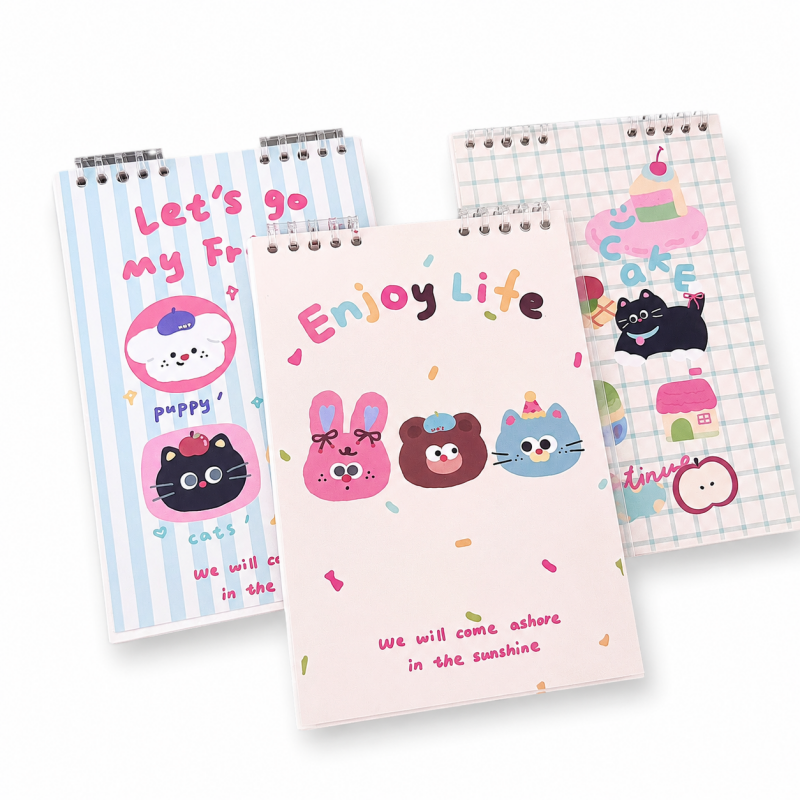 Kawaii Top Flip Binder Notebook