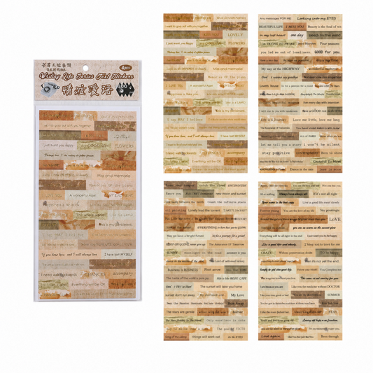 Vintage Foil Sticker Sheet