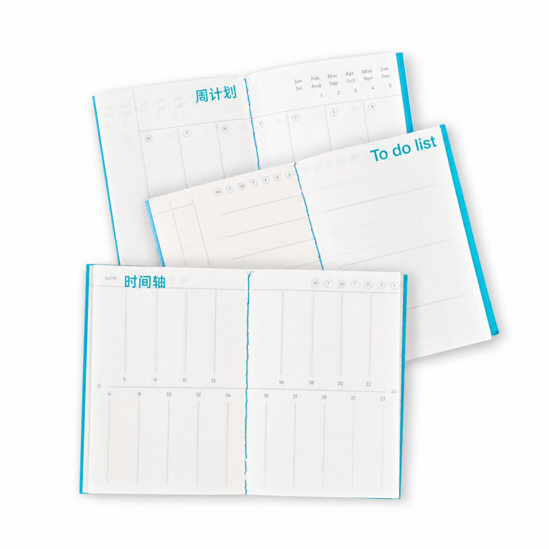 Three Fold Portable Planner Notebook