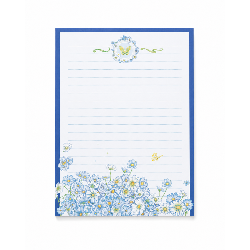 Blue Daisy Letter Writing Set