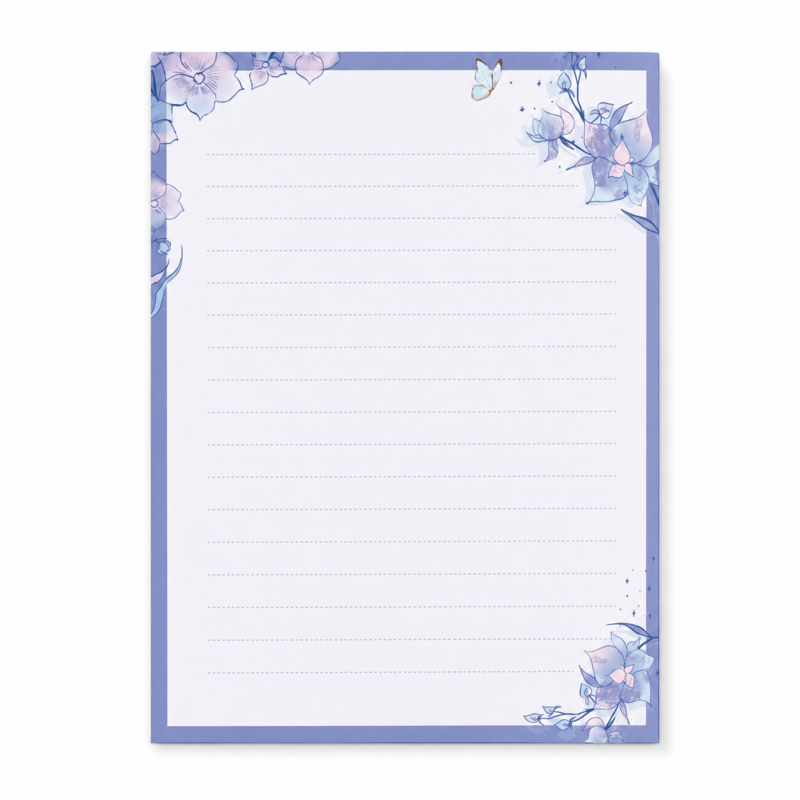 Violet Dream Floral Letter Writing Set