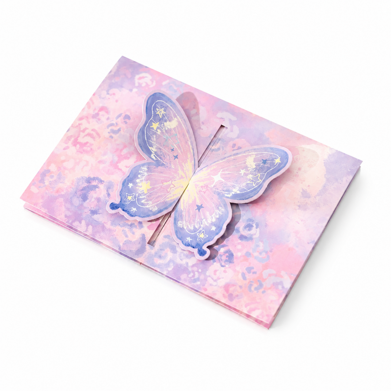 Butterfly Floral Pop Up Greeting Card