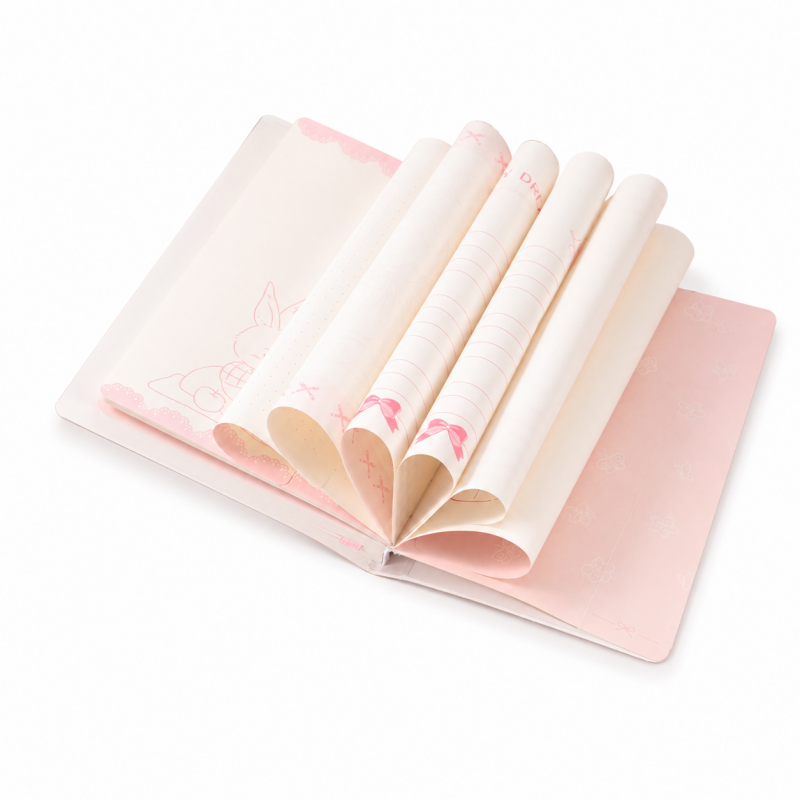 Plush Bunny Notebook with Snap Closure – Cute Everyday Journal