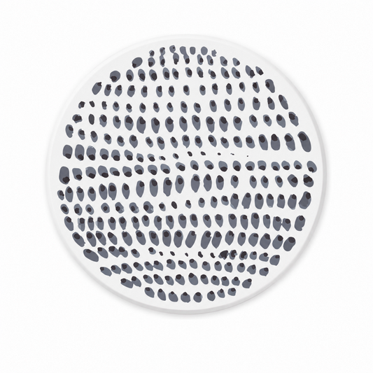 Monochrome Round Ceramic Coasters