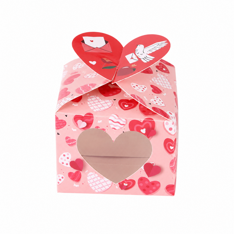 Heart Love Valentine's Day Candy Gift Box-12PCS Per Pack
