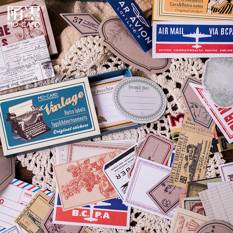Vintage Label Boxed Stickers
