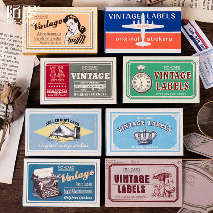 Vintage Label Boxed Stickers