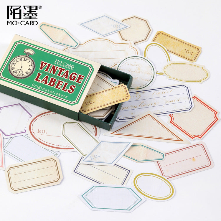 Vintage Label Boxed Stickers