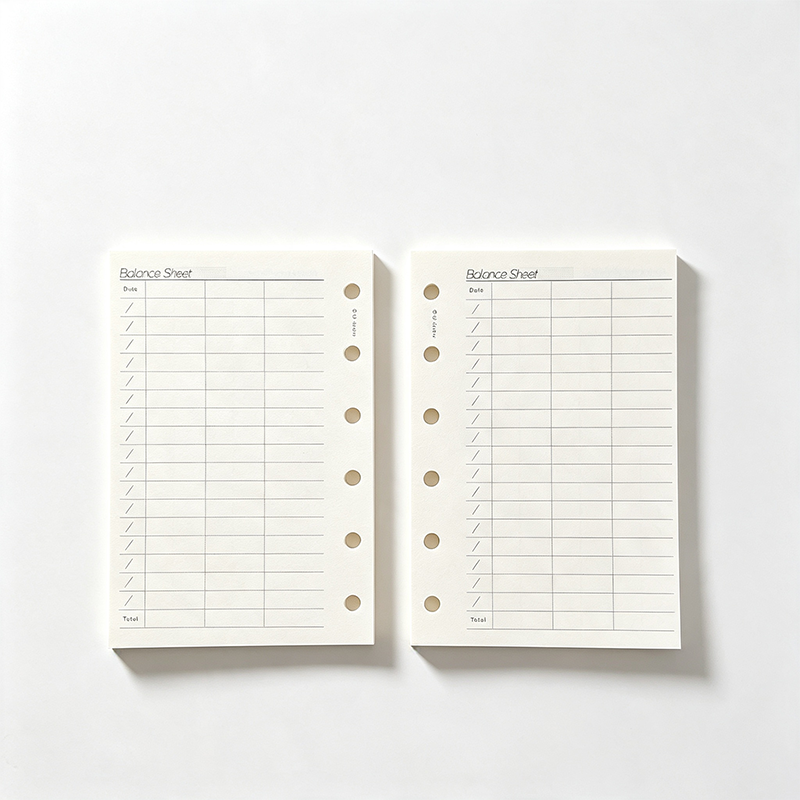 A7 Refillable Planner Inserts