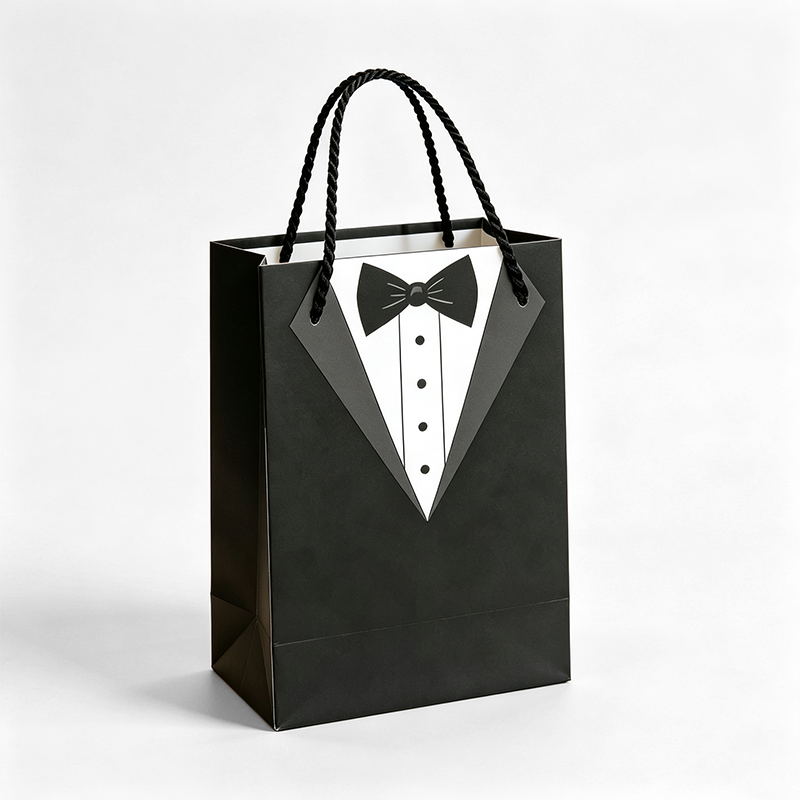 Father's Day Black Gift Bag
