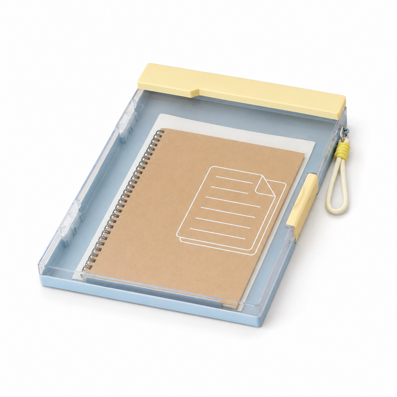 A4 Transparent Dual Clip Organizer