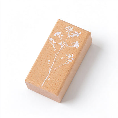 Flower Branch Whispers Wooden Stamp