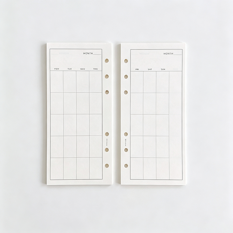 A6 Planner Binder Refill Paper