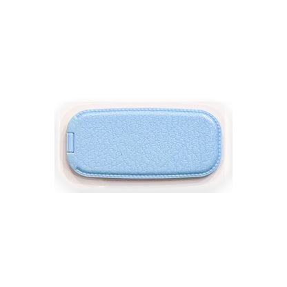 Leather-Texture Flip Mirror Phone Stand