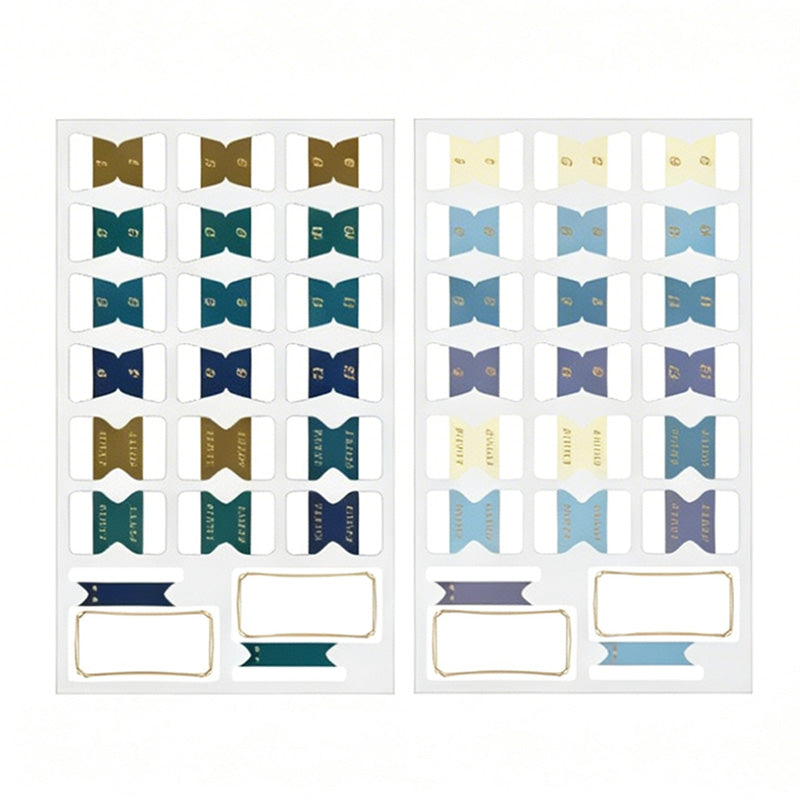 Vintage Gold-Foil Index Tabs