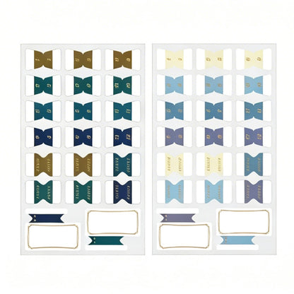 Vintage Gold-Foil Index Tabs
