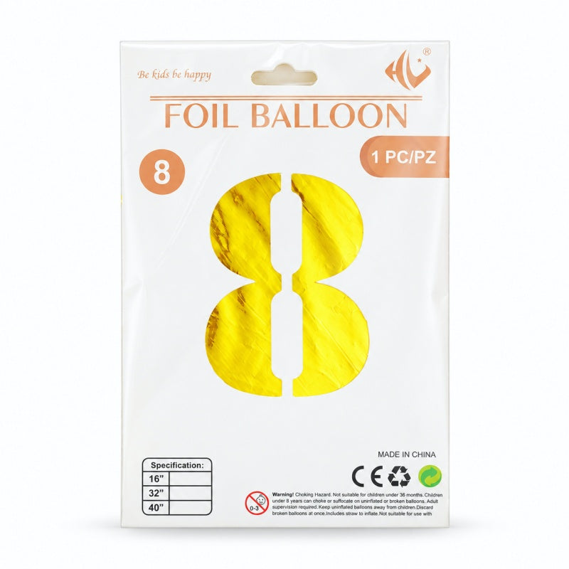 40 Inch Gold Number Foil Balloon (Party Balloon (MK2PPFN6H7LC52))