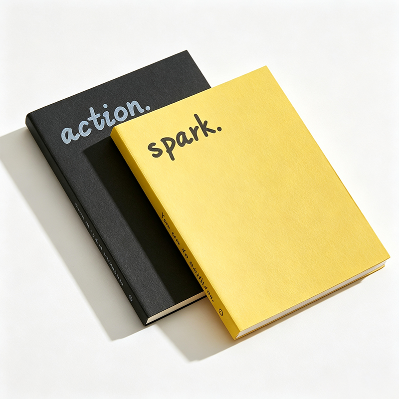 Colorful Bold Word Minimal Notebook