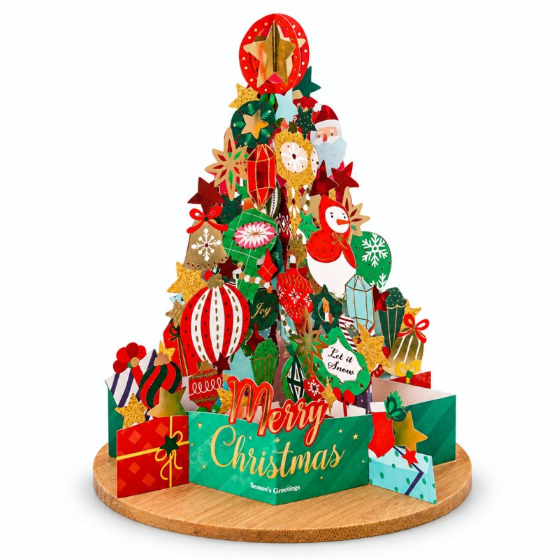 3D Pop-Up Christmas Cards with Gold Foil