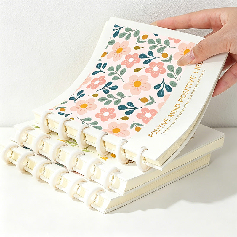 CouldNook Aesthetic Square Discbound Loose-Leaf Notebook