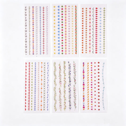 6PCS Washi Sticker Set