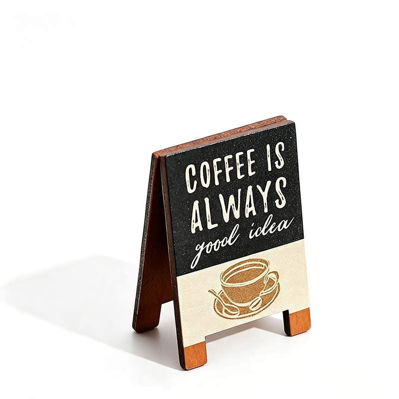 5 Cafe Sign Wooden Display Clip